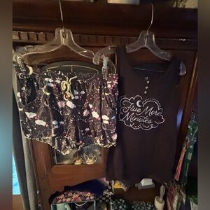 Sonoma Black Graphic Sleepwear Set